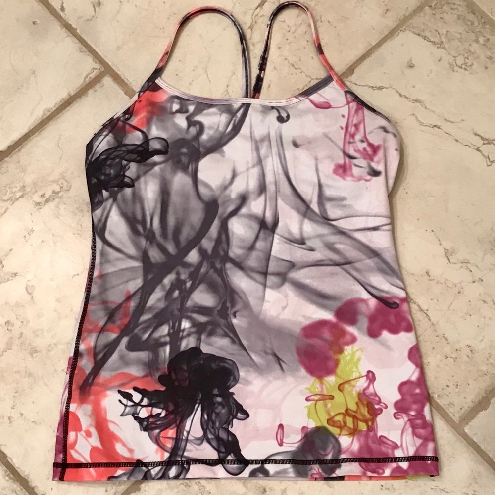 Lululemon Unicorn Tears Bra Power Y Tank 8 RARE